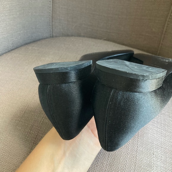 Prada Ballet Black Bow Flats 37 - Picture 10 of 14